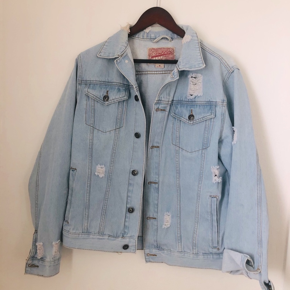 Distressed Jean Jacket
